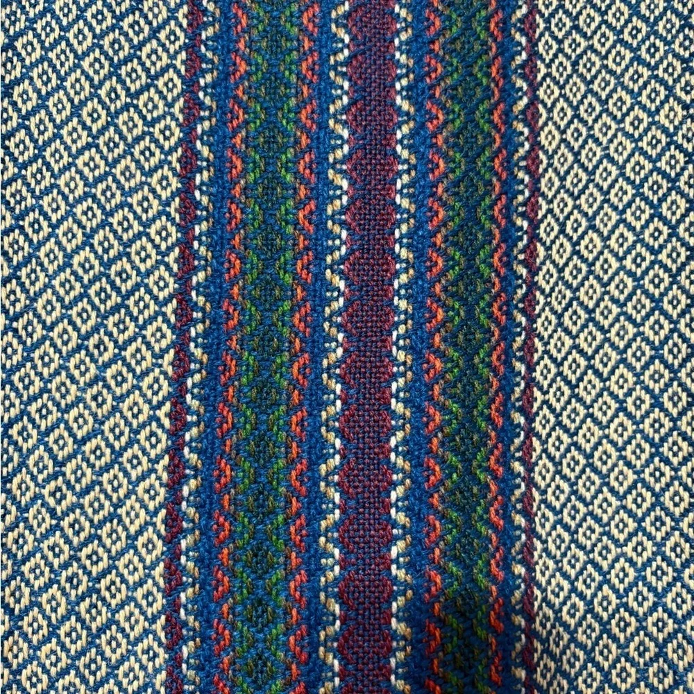 Sumaj Alpaca Multicolor Weave Geometric Pattern. Very Soft, Colorful.‎ Peru
